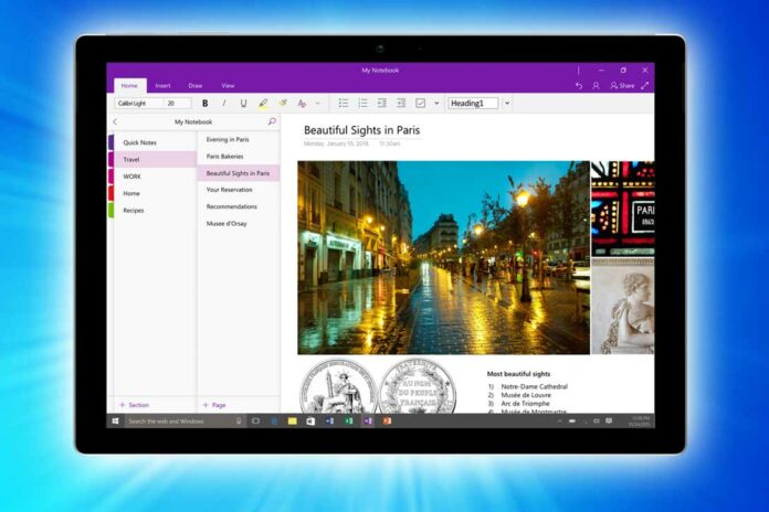 Microsoft OneNote UWP